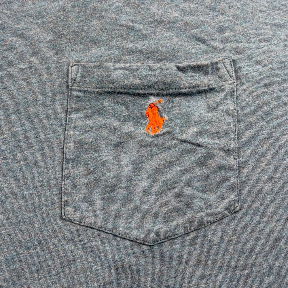 Polo Ralph Lauren T-Shirt Mens 3XLT Blue Heathered Pocket Short Sleeve Tee